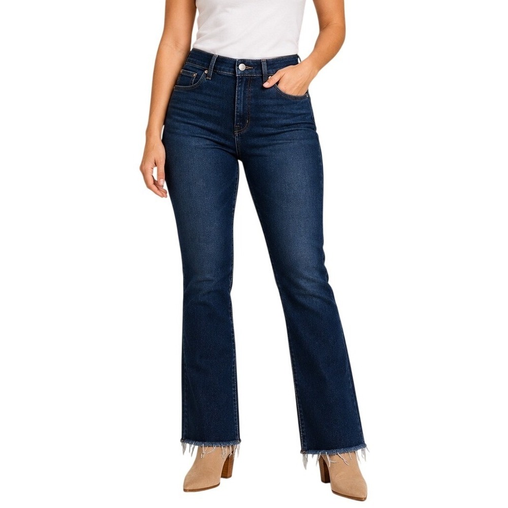 Good American Dark‎ Wash High Rise Good Straight Jeans Women's 8/29